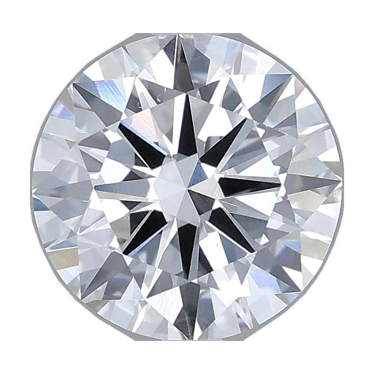 2.01 ct round lab-grown diamond, F color, VS1 clarity, IGI certified, still from its 360° video