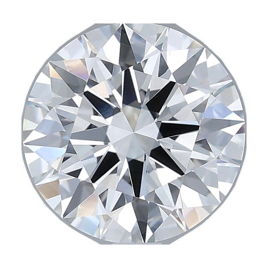 2.01 ct round lab-grown diamond, F color, VS1 clarity, IGI certified, still from its 360° video