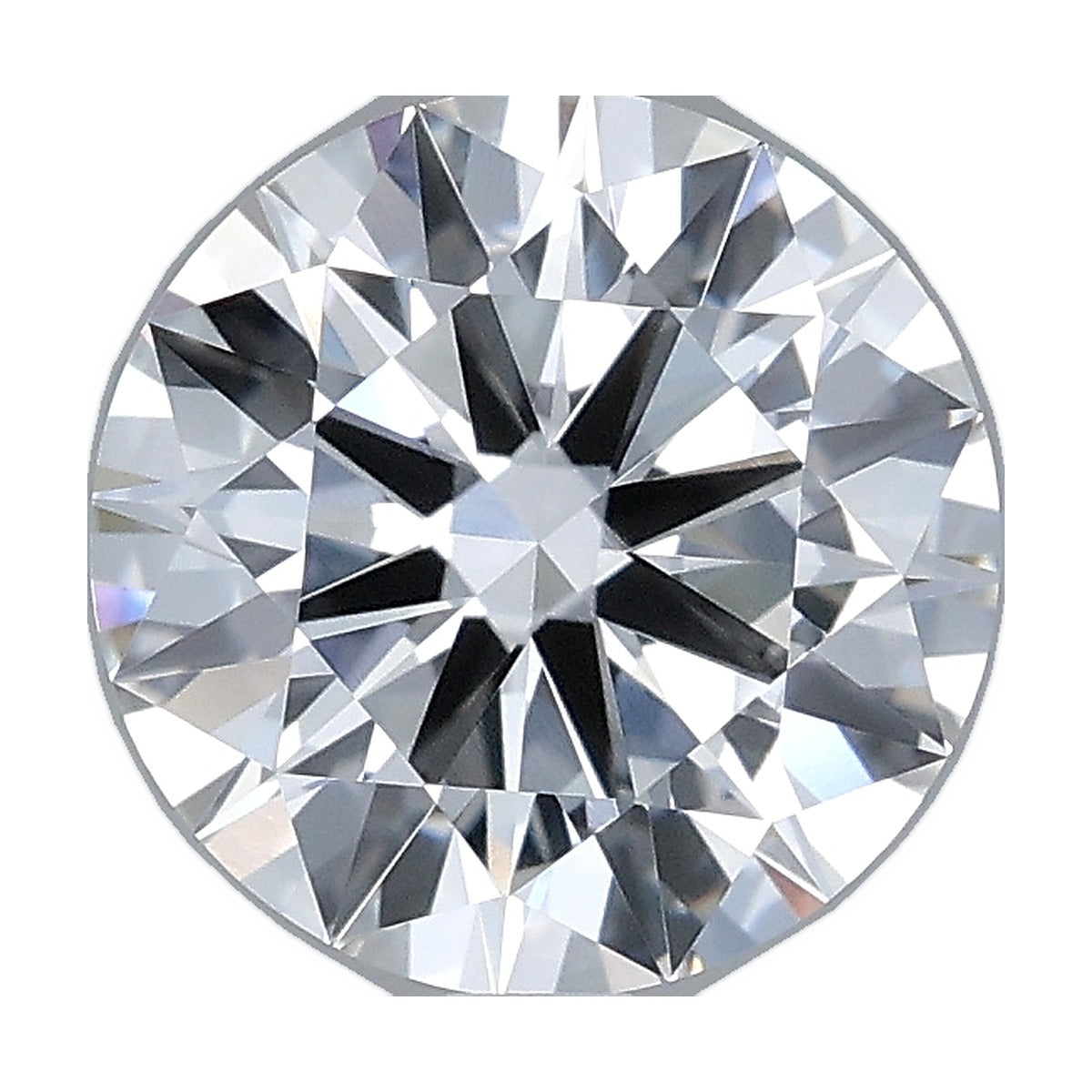 2.01 ct round lab-grown diamond, F color, VS1 clarity, IGI certified, still from its 360° video