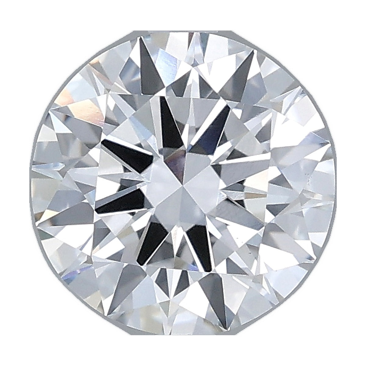 2.01 ct round lab-grown diamond, F color, VS1 clarity, IGI certified, still from its 360° video
