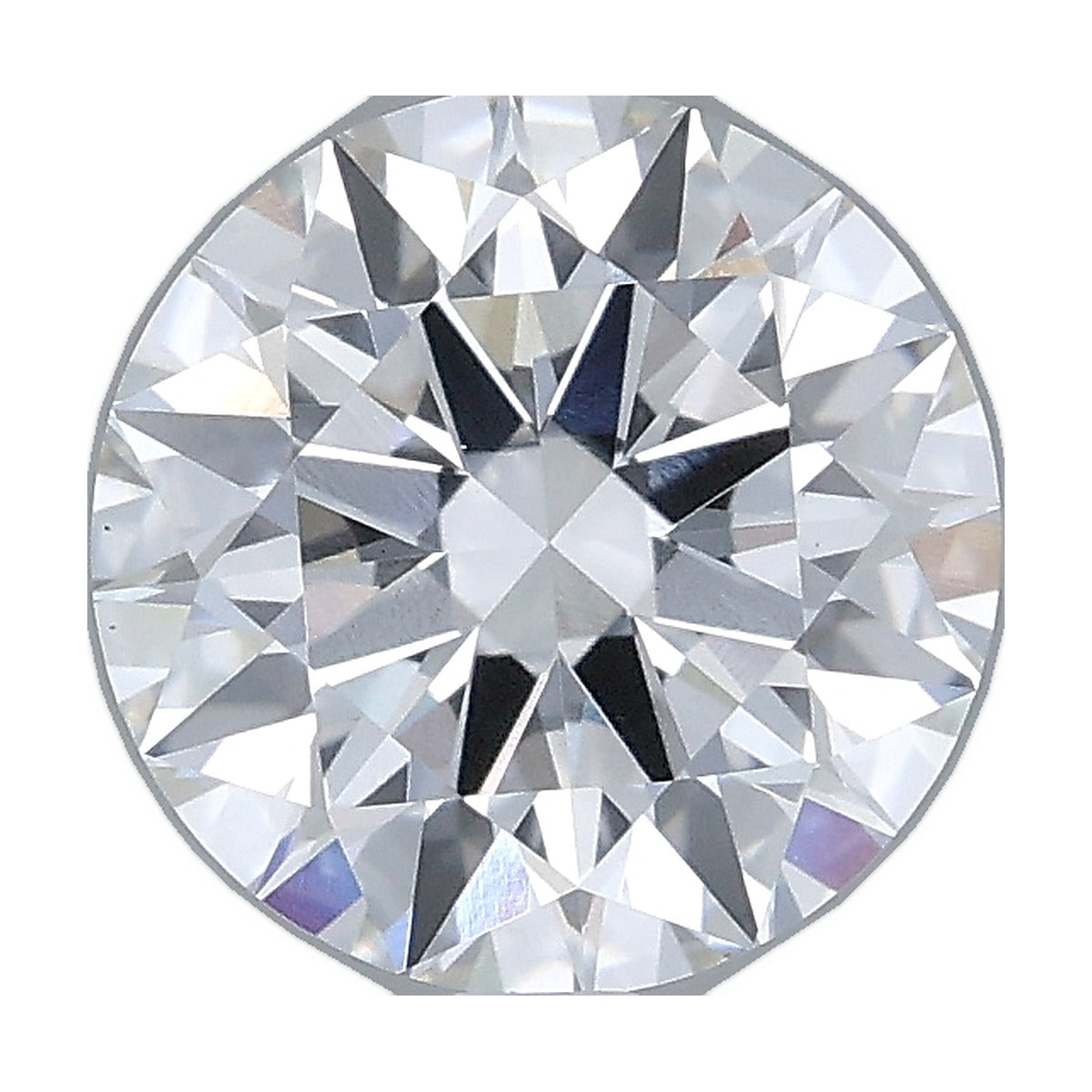2.01 ct round lab-grown diamond, F color, VS1 clarity, IGI certified, still from its 360° video
