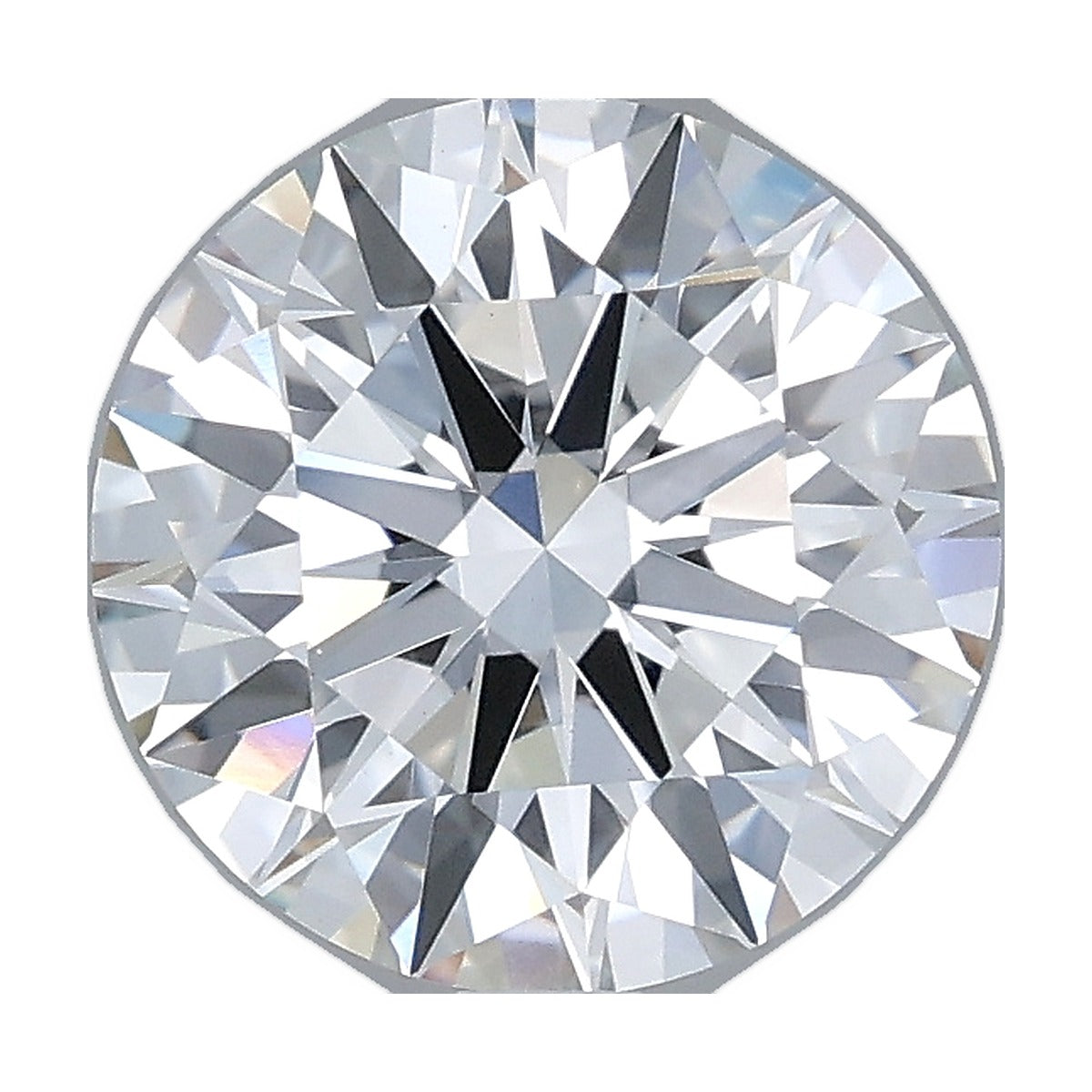2.01 ct round lab-grown diamond, F color, VS1 clarity, IGI certified, still from its 360° video