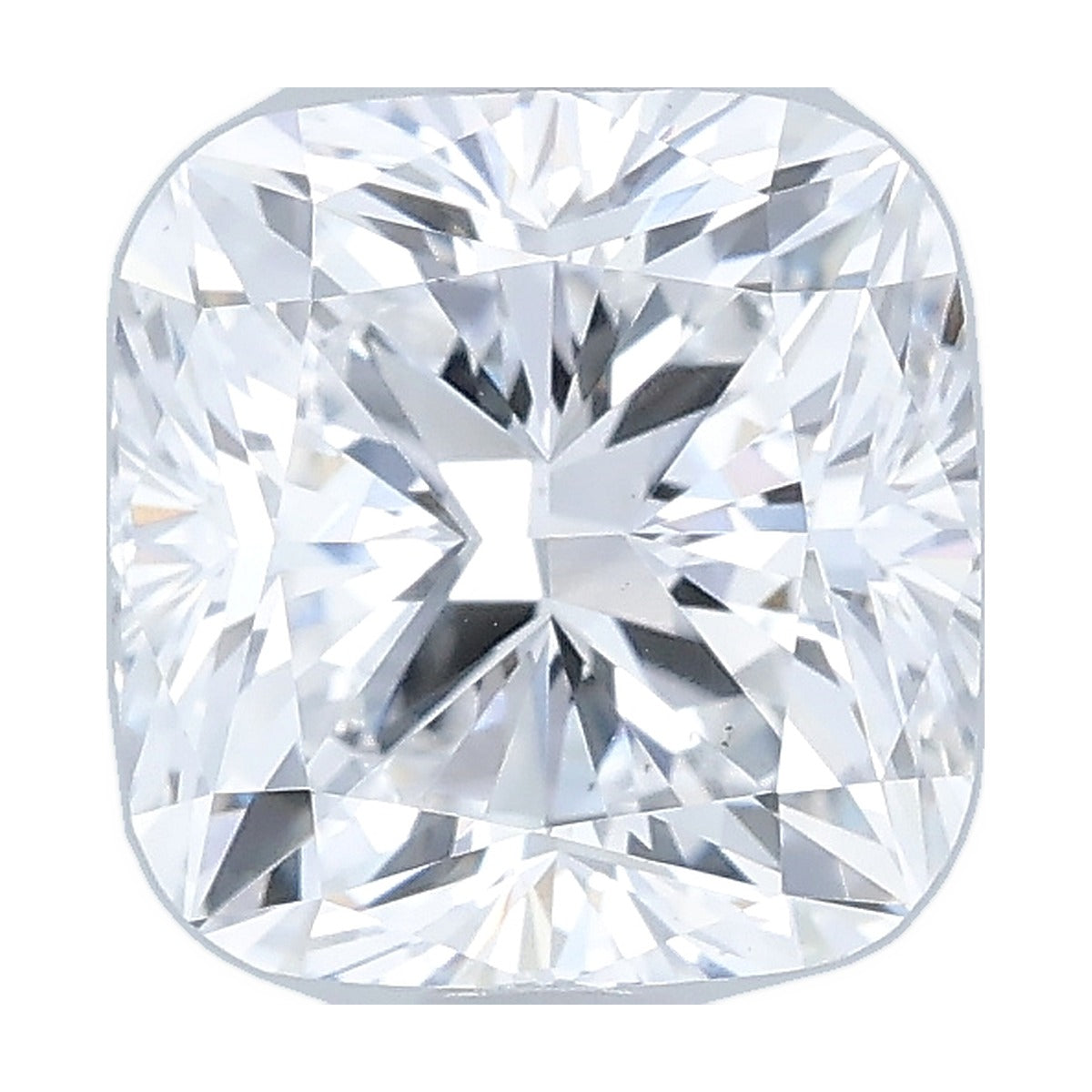 2.02 ct cushion lab-grown diamond, D color, VS2 clarity, IGI certified, still from its 360° video
