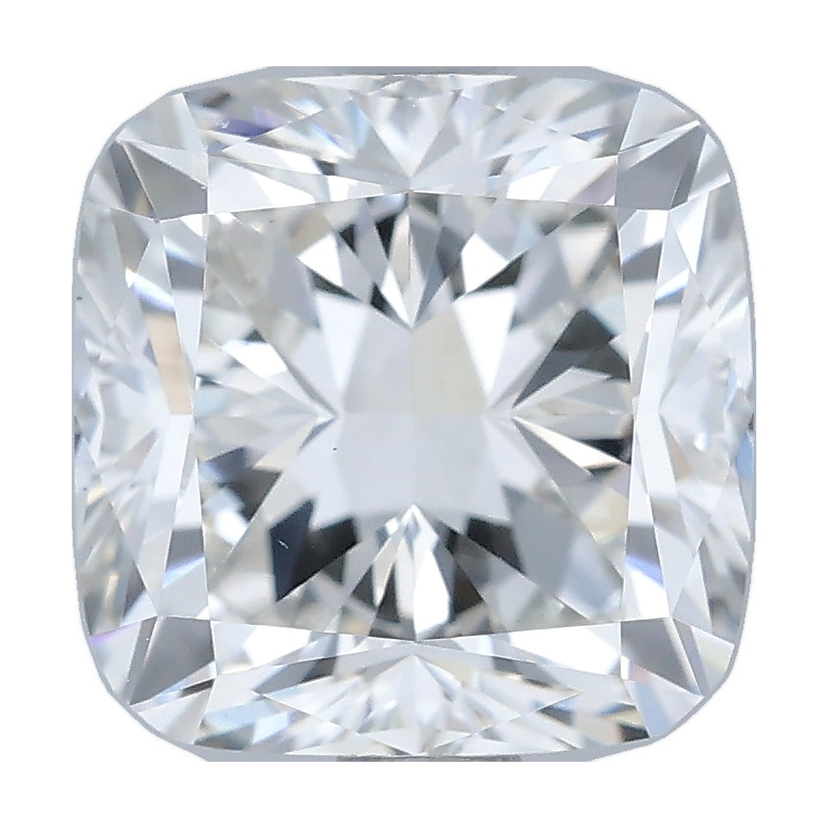2.02 ct cushion lab-grown diamond, F color, VVS2 clarity, IGI certified, still from its 360° video