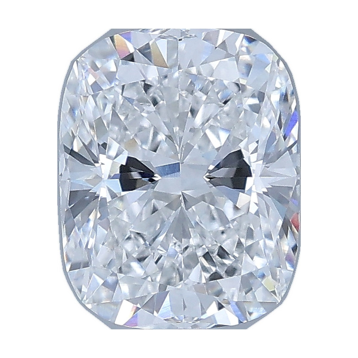 2.02 ct elongated cushion lab-grown diamond, D color, VVS2 clarity, IGI certified, still from its 360° video