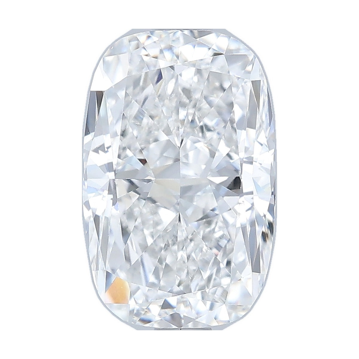 2.02 ct elongated cushion lab-grown diamond, E color, VVS2 clarity, IGI certified, still from its 360° video