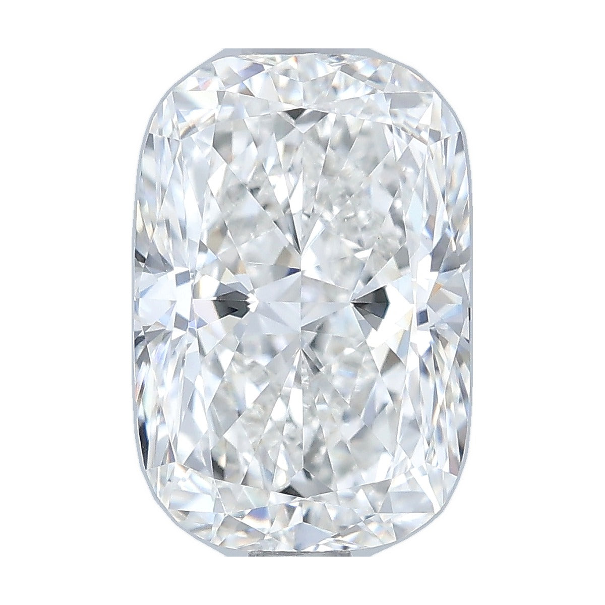 2.02 ct elongated cushion lab-grown diamond, F color, VVS2 clarity, IGI certified, still from its 360° video
