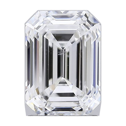 2.02 ct emerald lab-grown diamond, D color, VS2 clarity, IGI certified, still from its 360° video