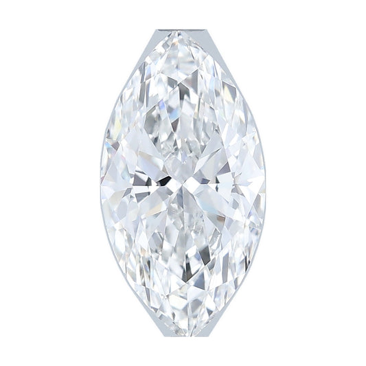 2.02 ct marquise lab-grown diamond, E color, VVS1 clarity, IGI certified, still from its 360° video