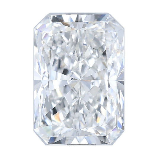 2.02 ct radiant lab-grown diamond, E color, VS2 clarity, IGI certified, still from its 360° video
