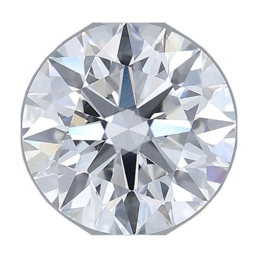 2.02 ct round lab-grown diamond, D color, VS1 clarity, IGI certified, still from its 360° video