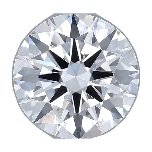 2.02 ct round lab-grown diamond, D color, VS1 clarity, IGI certified, still from its 360° video