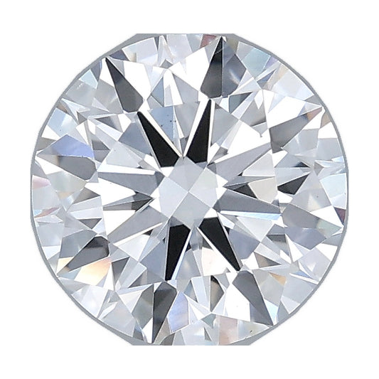 2.02 ct round lab-grown diamond, D color, VS1 clarity, IGI certified, still from its 360° video