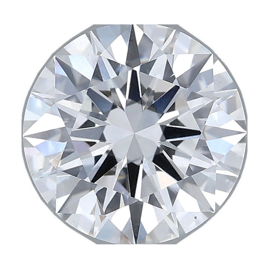 2.02 ct round lab-grown diamond, E color, VS1 clarity, IGI certified, still from its 360° video