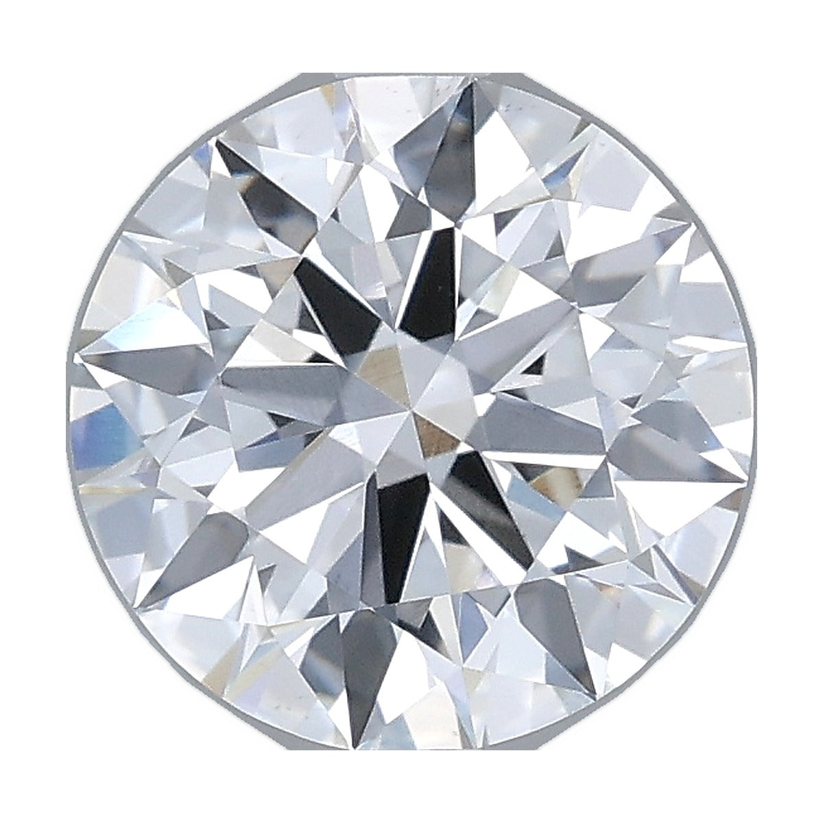 2.02 ct round lab-grown diamond, E color, VS1 clarity, IGI certified, still from its 360° video