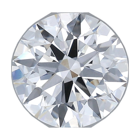 2.02 ct round lab-grown diamond, E color, VS1 clarity, IGI certified, still from its 360° video