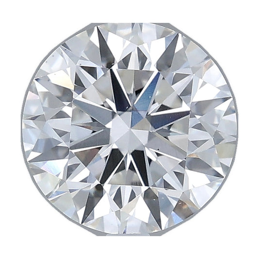 2.02 ct round lab-grown diamond, E color, VS1 clarity, IGI certified, still from its 360° video