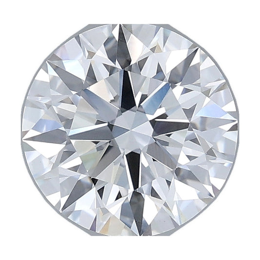 2.02 ct round lab-grown diamond, E color, VVS2 clarity, IGI certified, still from its 360° video
