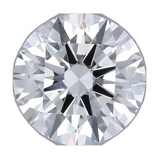 2.02 ct round lab-grown diamond, E color, VVS2 clarity, IGI certified, still from its 360° video