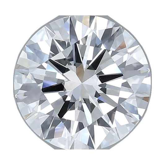 2.02 ct round lab-grown diamond, F color, VS1 clarity, IGI certified, still from its 360° video