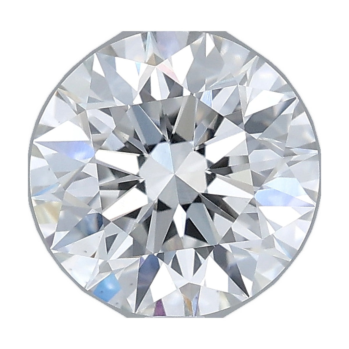 2.02 ct round lab-grown diamond, F color, VS1 clarity, IGI certified, still from its 360° video