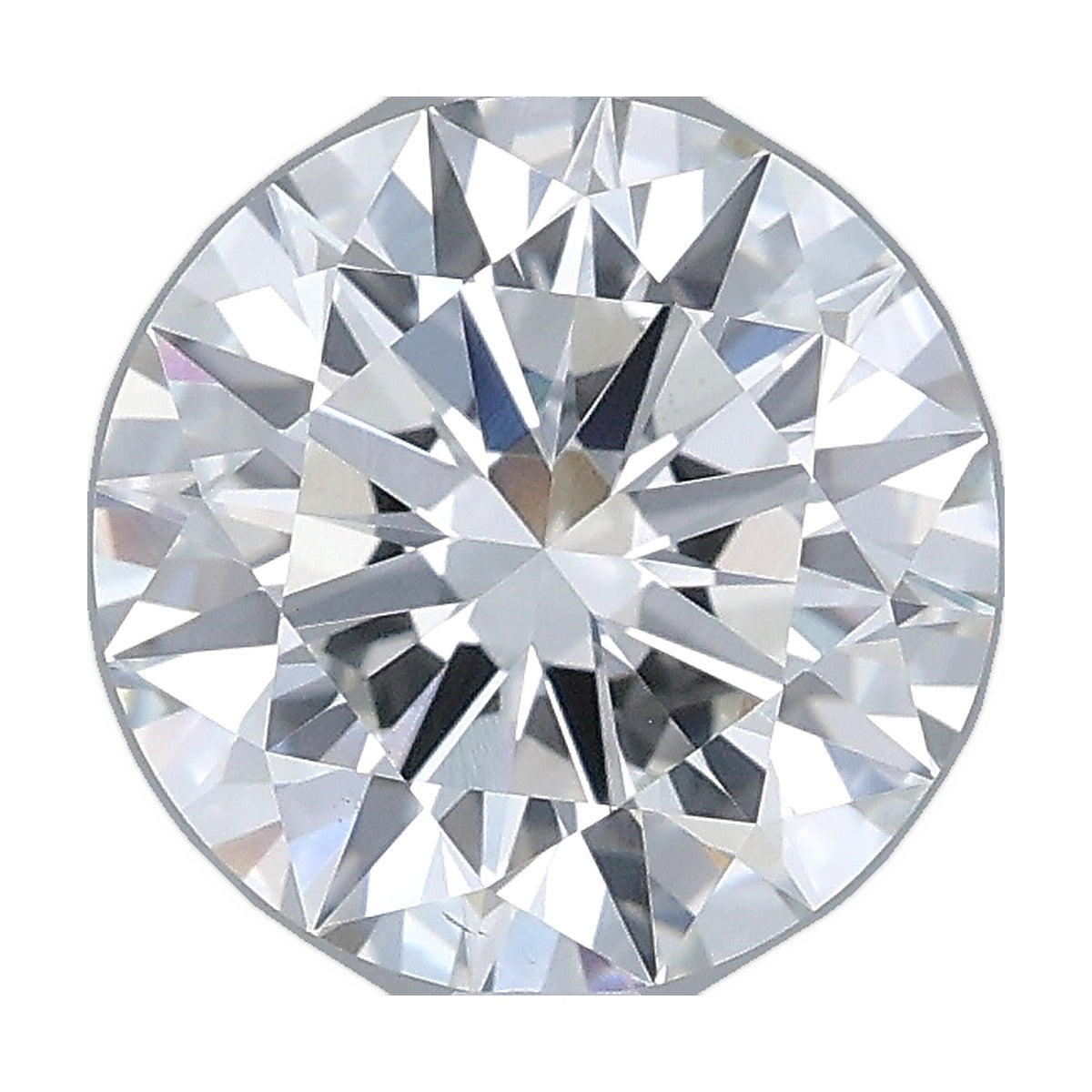 2.02 ct round lab-grown diamond, F color, VS1 clarity, IGI certified, still from its 360° video