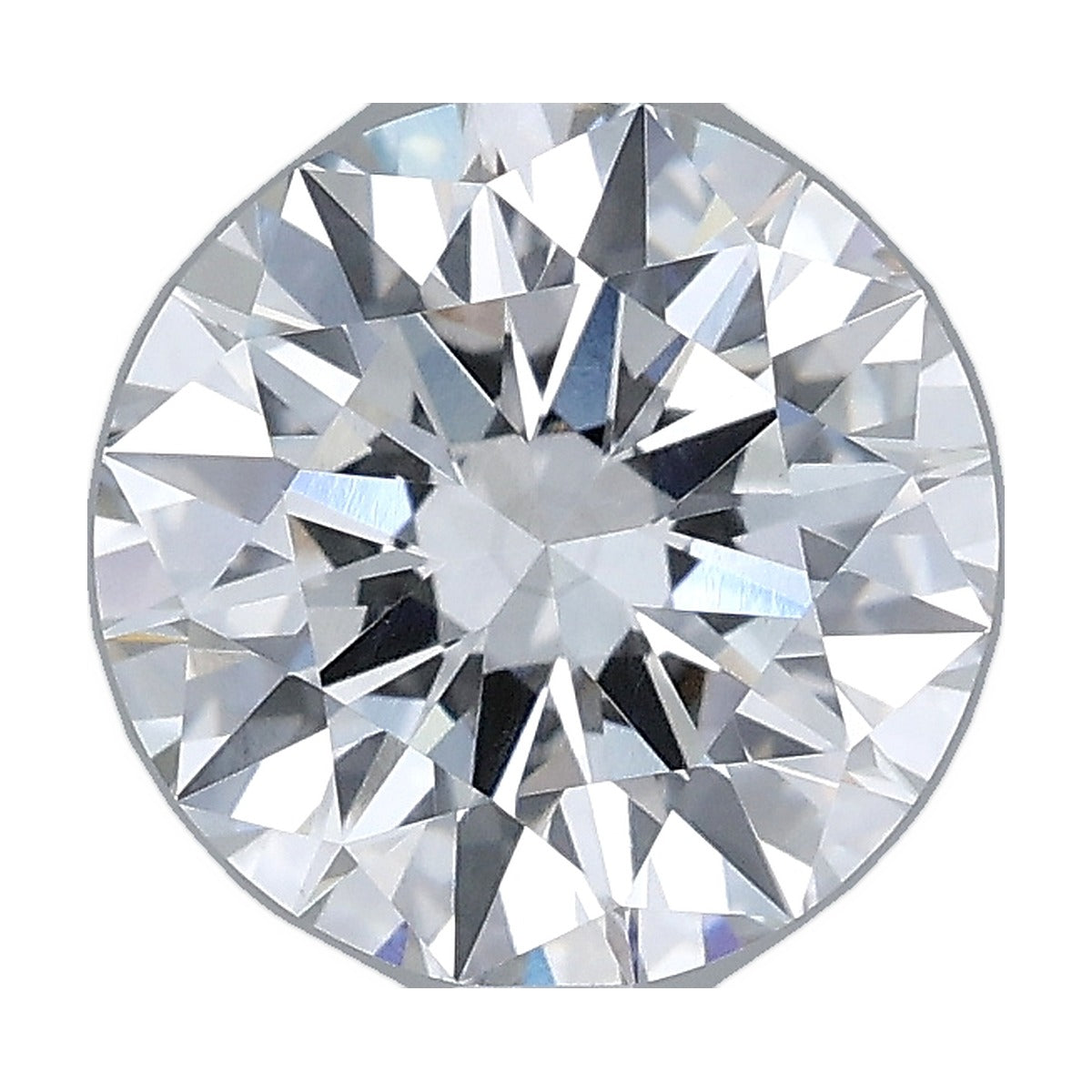 2.02 ct round lab-grown diamond, F color, VS1 clarity, IGI certified, still from its 360° video