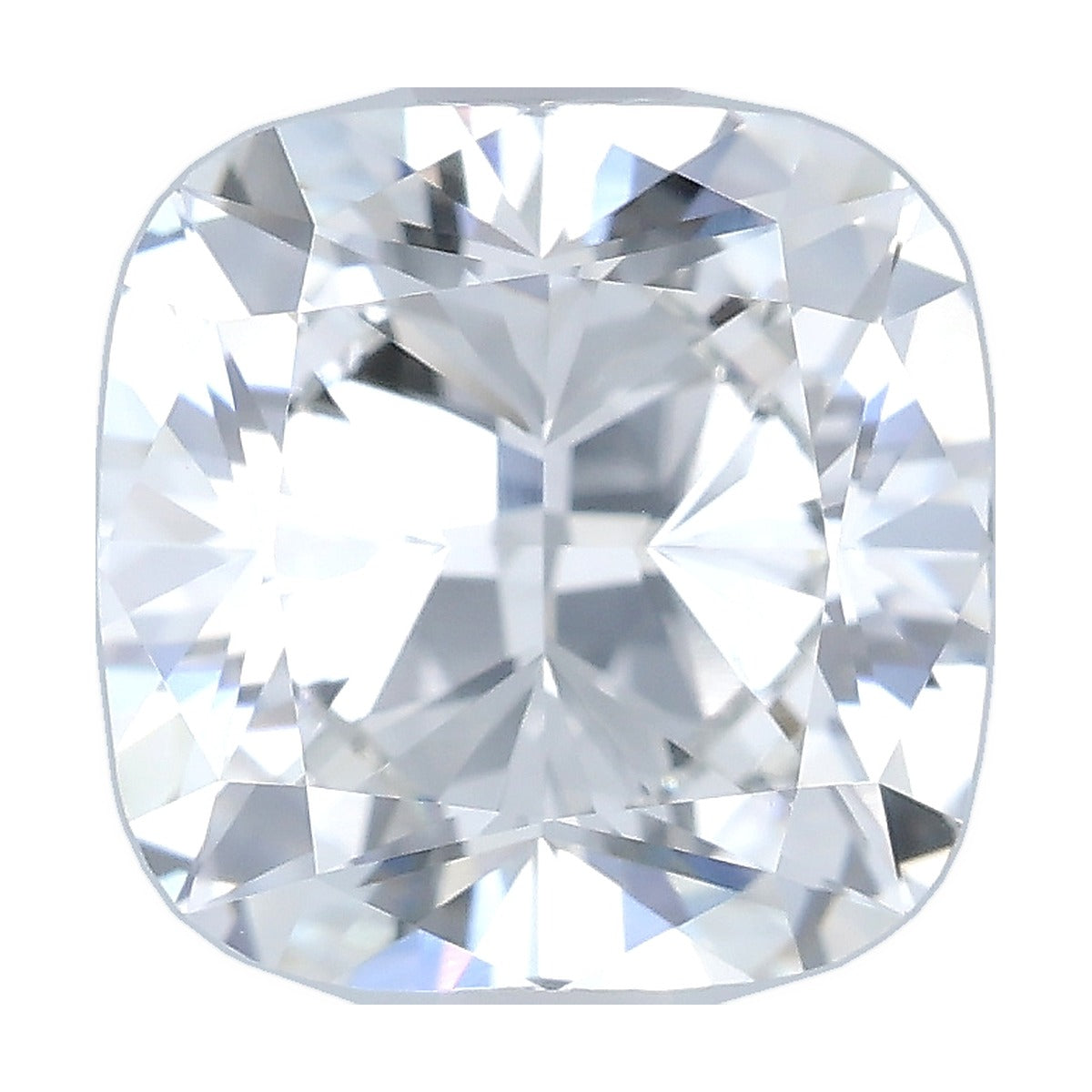 2.03 ct cushion lab-grown diamond, F color, VVS2 clarity, IGI certified, still from its 360° video