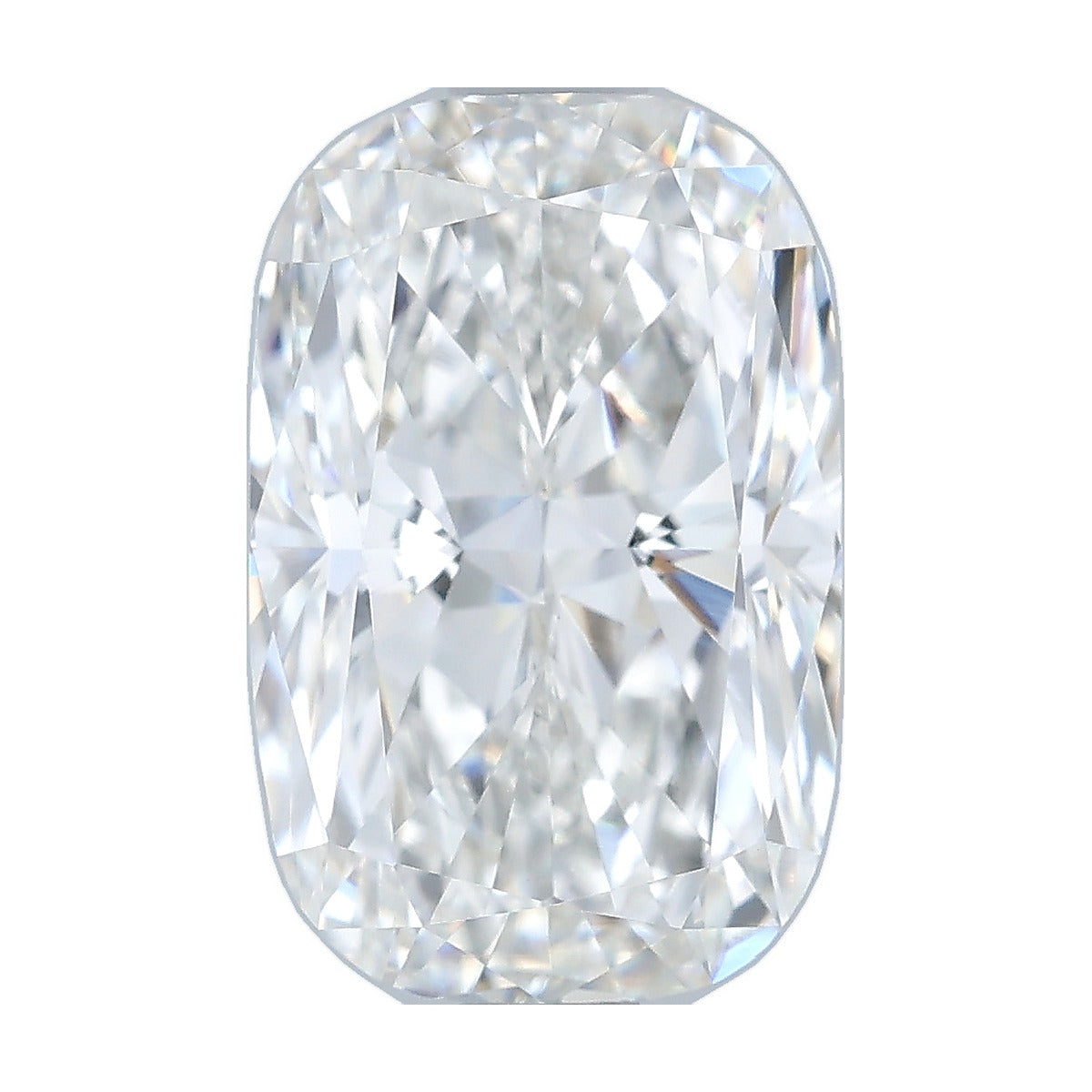2.03 ct elongated cushion lab-grown diamond, G color, VVS2 clarity, IGI certified, still from its 360° video