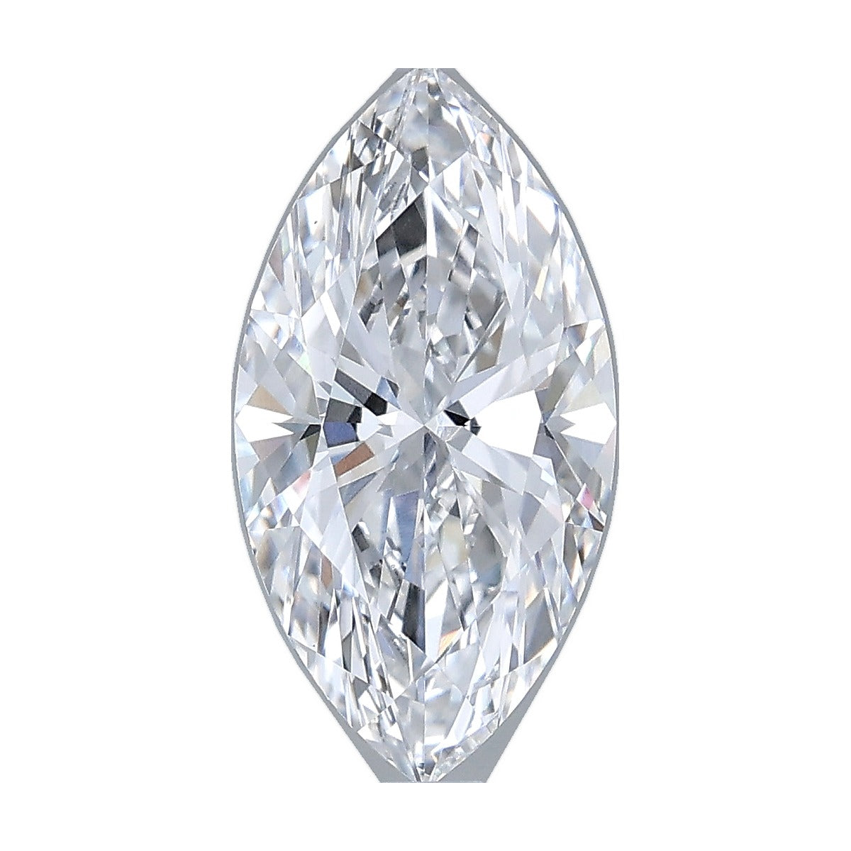 2.03 ct marquise lab-grown diamond, D color, VVS2 clarity, IGI certified, still from its 360° video