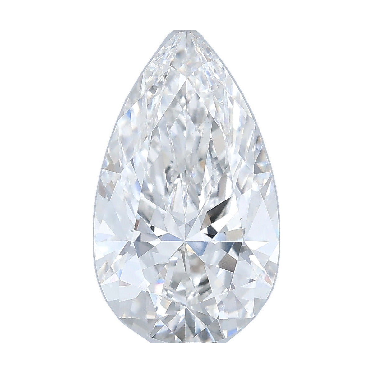2.03 ct pear lab-grown diamond, E color, VS1 clarity, IGI certified, still from its 360° video