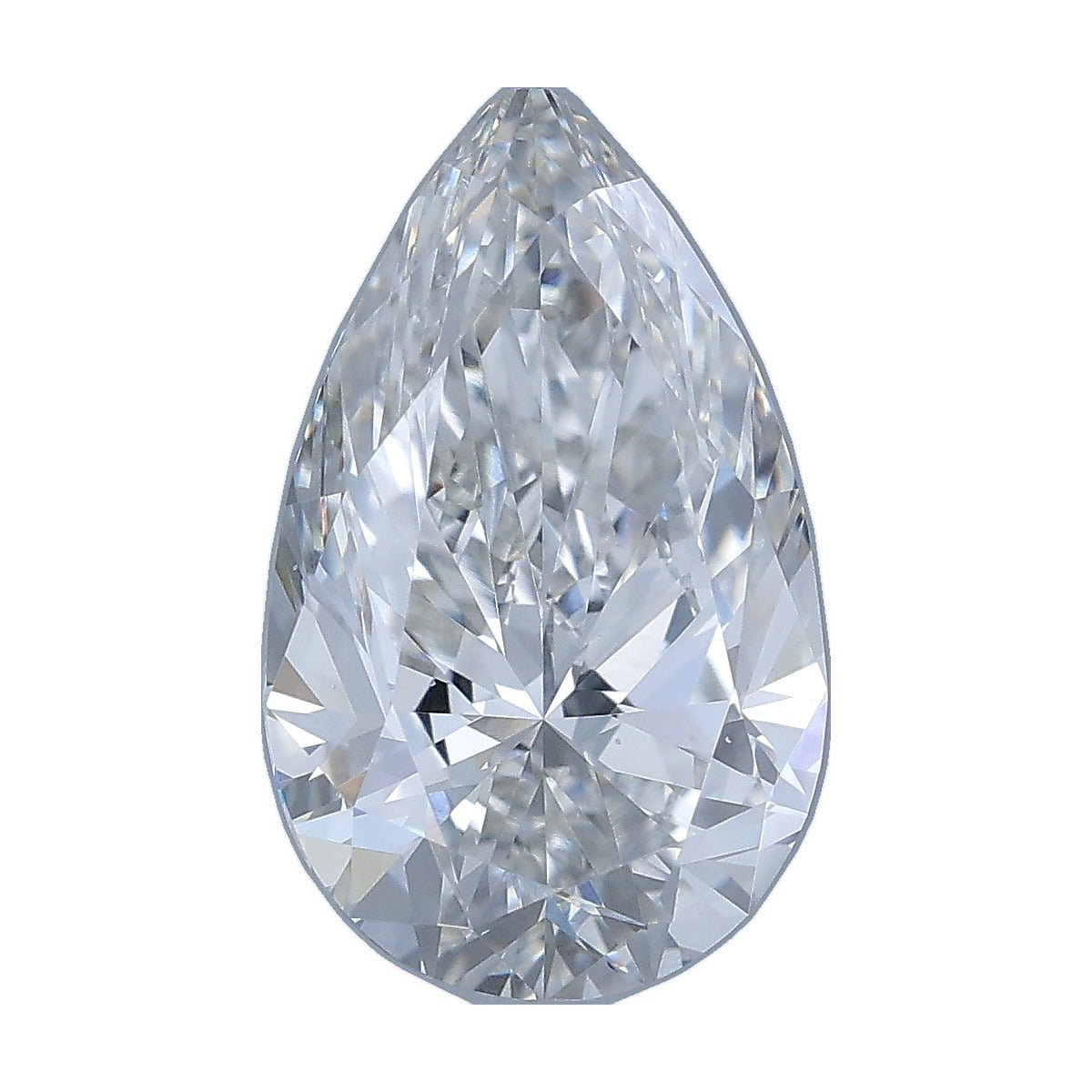 2.03 ct pear lab-grown diamond, F color, VS1 clarity, IGI certified, still from its 360° video
