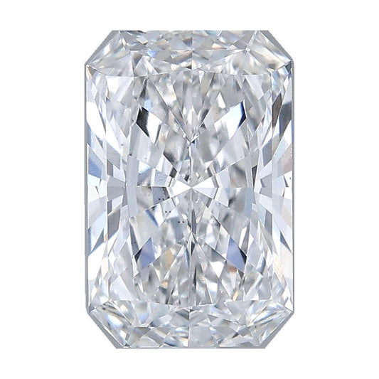 2.03 ct radiant lab-grown diamond, E color, VS2 clarity, IGI certified, still from its 360° video
