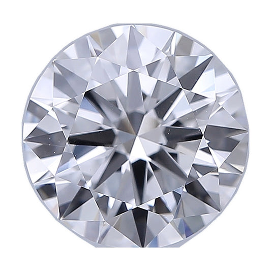 2.03 ct round lab-grown diamond, D color, VVS2 clarity, IGI certified, still from its 360° video