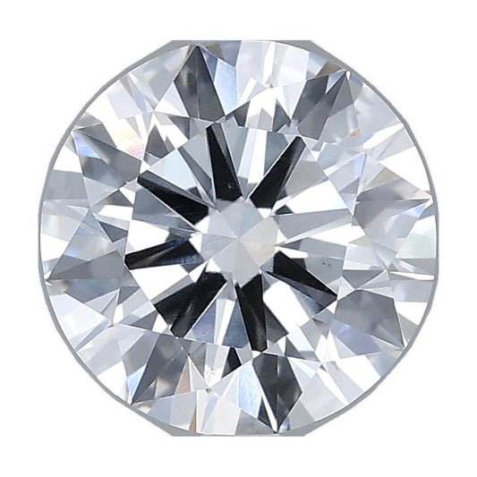 2.03 ct round lab-grown diamond, E color, VS1 clarity, IGI certified, still from its 360° video