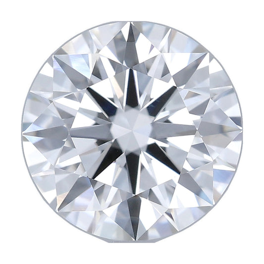 2.03 ct round lab-grown diamond, E color, VVS2 clarity, GIA certified, still from its 360° video