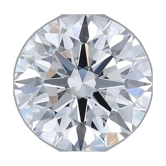 2.03 ct round lab-grown diamond, E color, VVS2 clarity, IGI certified, still from its 360° video
