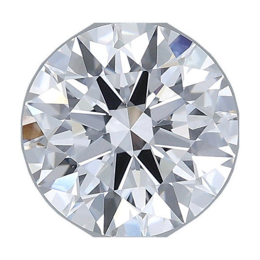 2.03 ct round lab-grown diamond, E color, VVS2 clarity, IGI certified, still from its 360° video