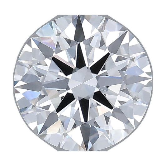 2.03 ct round lab-grown diamond, E color, VVS2 clarity, IGI certified, still from its 360° video