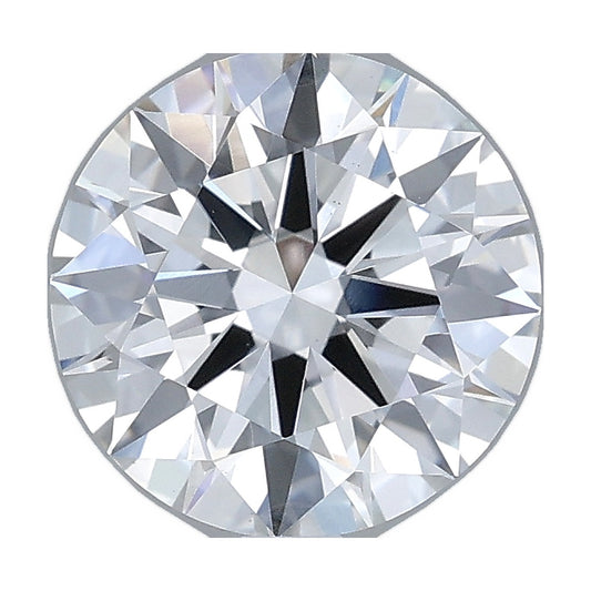 2.03 ct round lab-grown diamond, F color, VS1 clarity, IGI certified, still from its 360° video