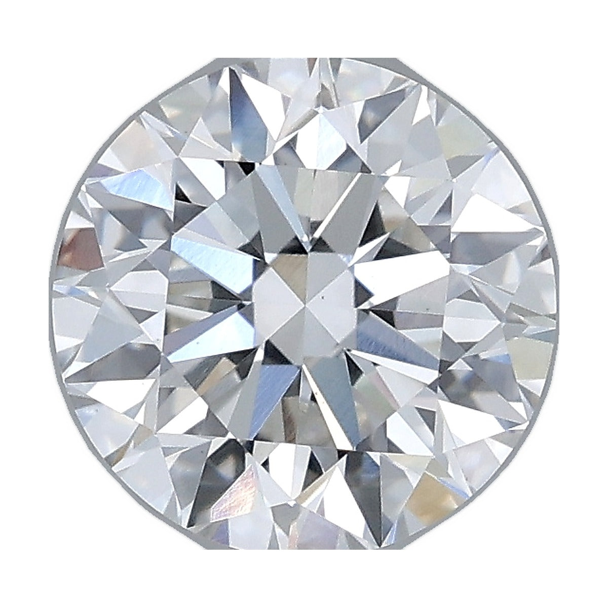 2.03 ct round lab-grown diamond, F color, VS1 clarity, IGI certified, still from its 360° video