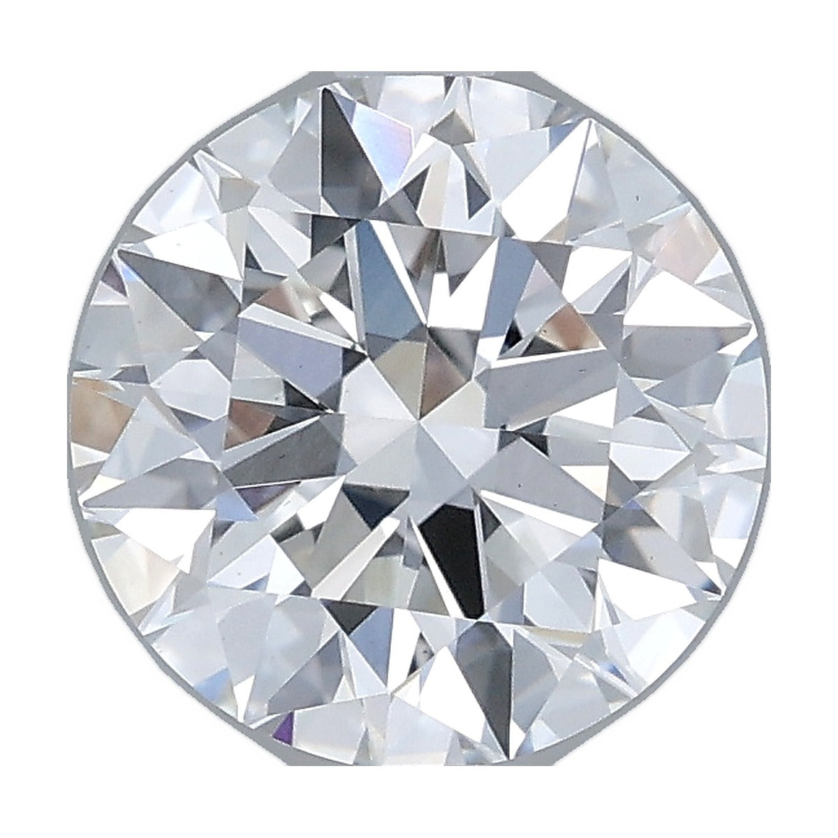 2.03 ct round lab-grown diamond, F color, VS1 clarity, IGI certified, still from its 360° video