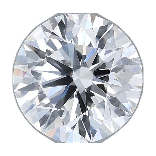 2.03 ct round lab-grown diamond, F color, VS1 clarity, IGI certified, still from its 360° video