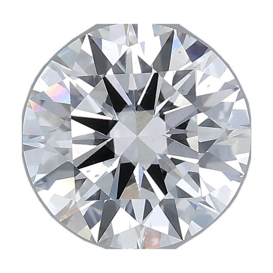 2.03 ct round lab-grown diamond, F color, VS1 clarity, IGI certified, still from its 360° video