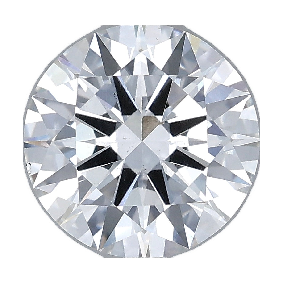 2.03 ct round lab-grown diamond, F color, VS1 clarity, IGI certified, still from its 360° video