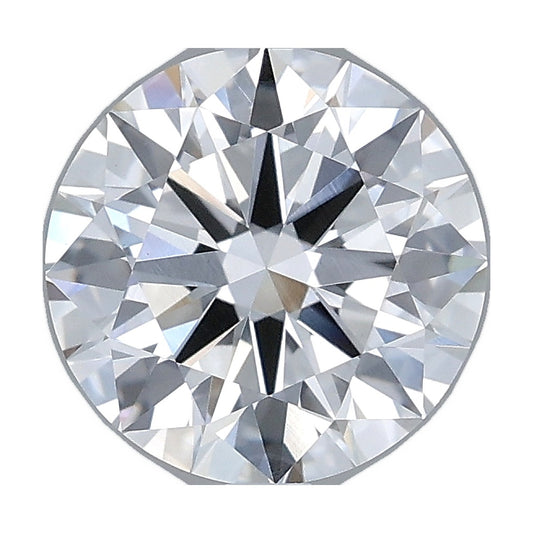 2.03 ct round lab-grown diamond, F color, VVS2 clarity, IGI certified, still from its 360° video