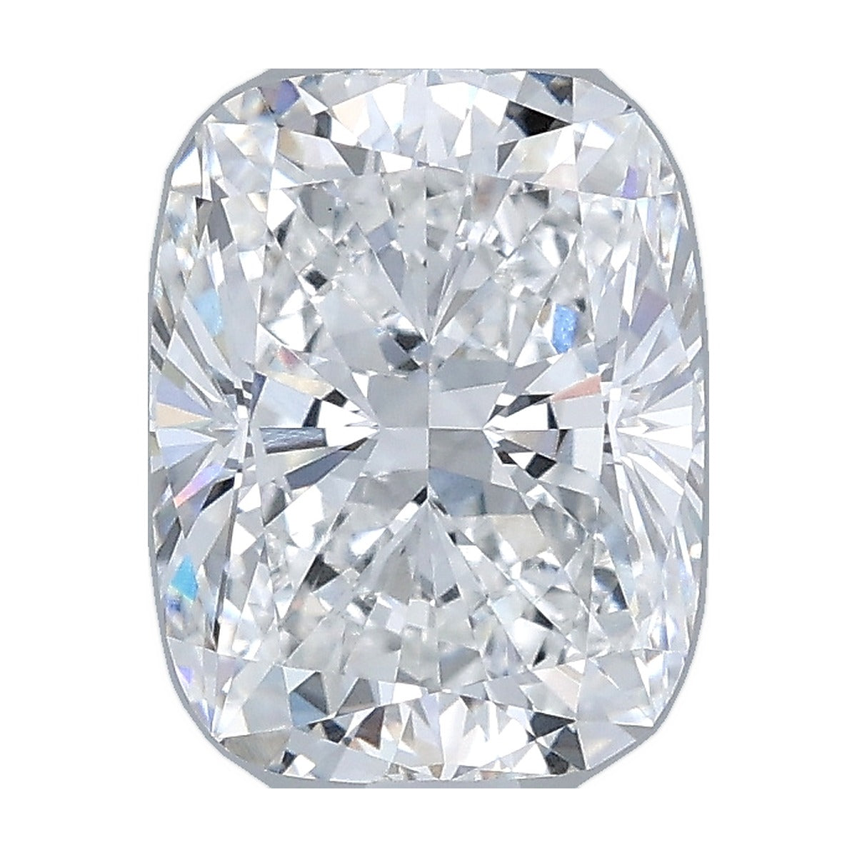 2.04 ct elongated cushion lab-grown diamond, E color, VVS2 clarity, IGI certified, still from its 360° video