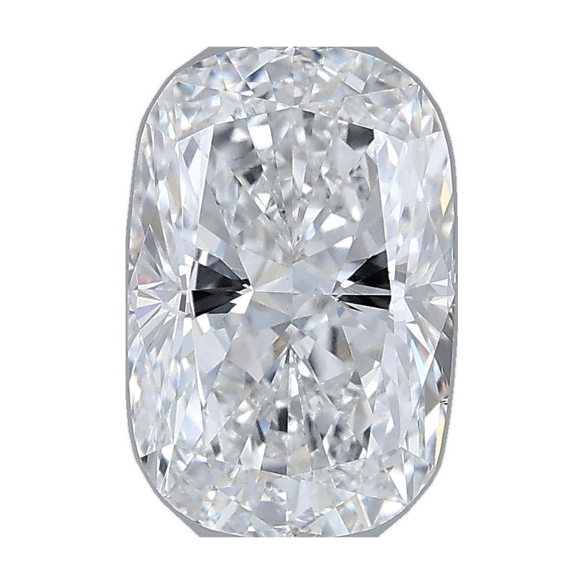 2.04 ct elongated cushion lab-grown diamond, F color, VS1 clarity, IGI certified, still from its 360° video