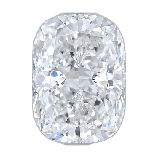 2.04 ct elongated cushion lab-grown diamond, F color, VS2 clarity, IGI certified, still from its 360° video