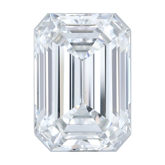 2.04 ct emerald lab-grown diamond, E color, VS1 clarity, IGI certified, still from its 360° video